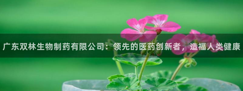 九游会老哥俱乐部官网：广东双林生物制药有限公司：领先的医药创新者，造福人类健康