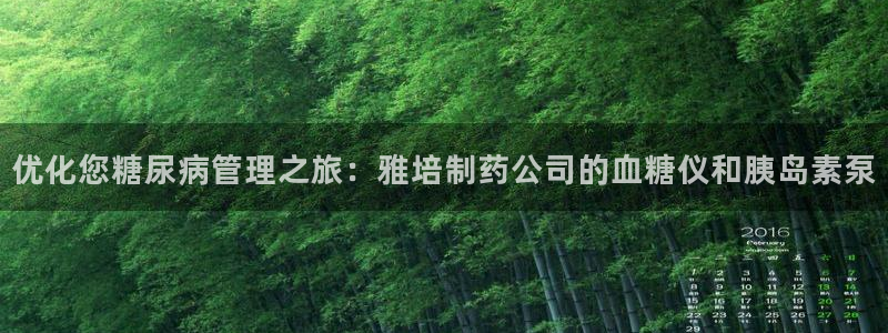 九游会老哥：优化您糖尿病管理之旅：雅培制药公司的血糖仪和胰岛素泵