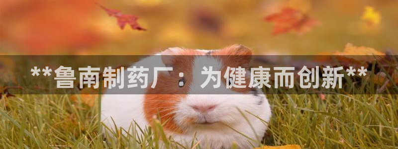 九游会老哥俱乐部必备的交流社区：**鲁南制药厂：为健康而创新**