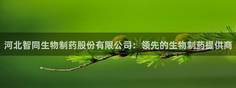九游老哥俱乐部官网登录入口：河北智同生物制药股份有限公司：领先的生物制药提供商