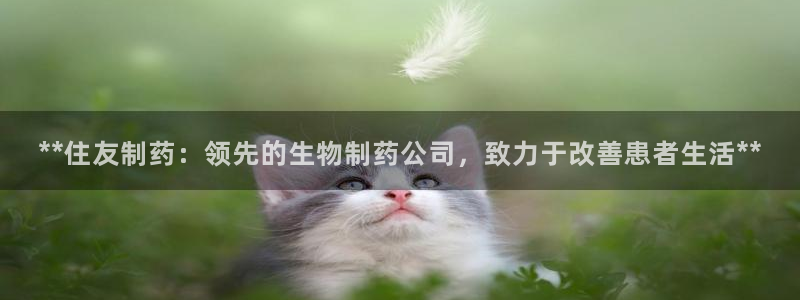 九游会老哥俱乐部必备的交流社区：**住友制药：领先的生物制药公司，致力于改善患者生活**
