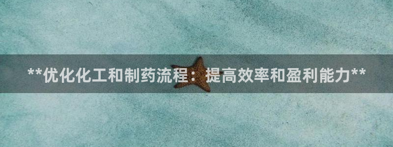 九游会老哥必备的交流社区：**优化化工和制药流程：提高效率和盈利能力**