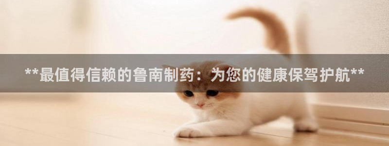 usdt九游会老哥俱乐部：**最值得信赖的鲁南制药：为您的健康保驾护航**
